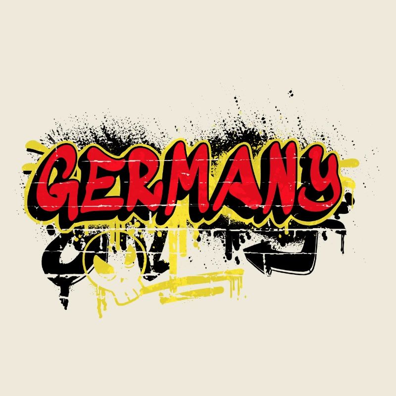 Deutschland Graffiti Flaggen Design
