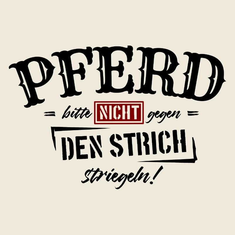 Pferd bitte nicht gegen den Strich striegeln