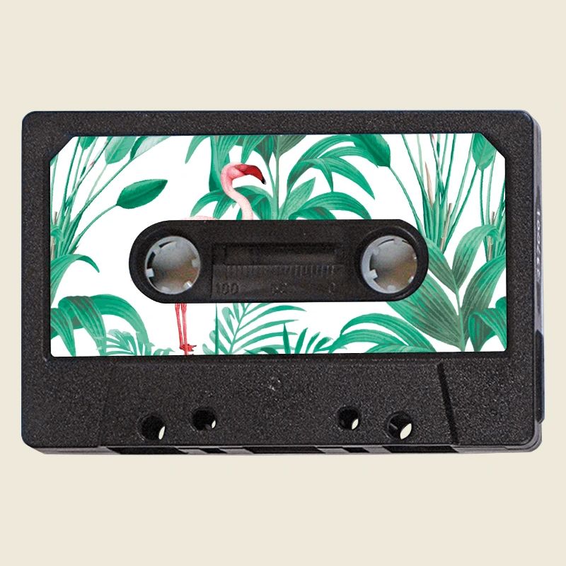 Graphisme vintage sur cassette Tropical Urban Jungle