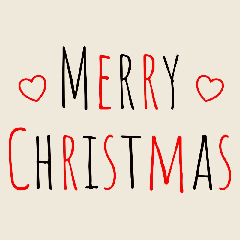 Weihnachten Merry christmas herz rot schwarz