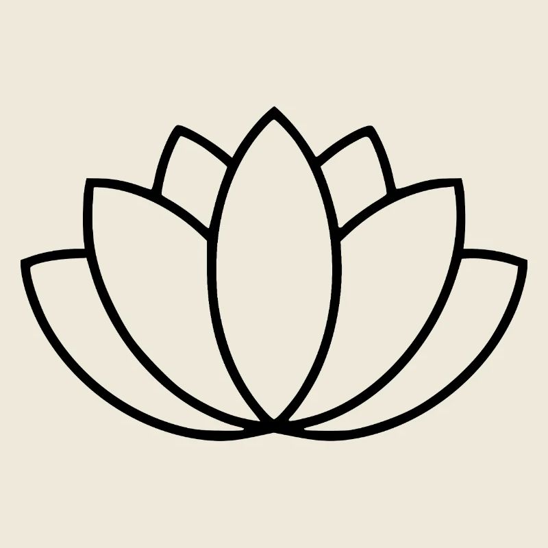 Lotus Flower Line Art