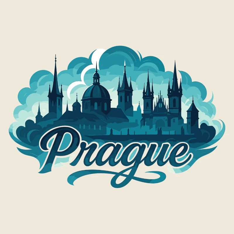 Prag Praha Hauptstadt Tschechien maritim Geschenk
