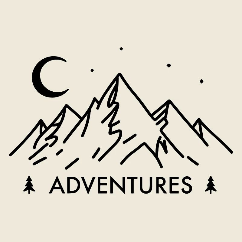 Mountain panorama with adventure holiday