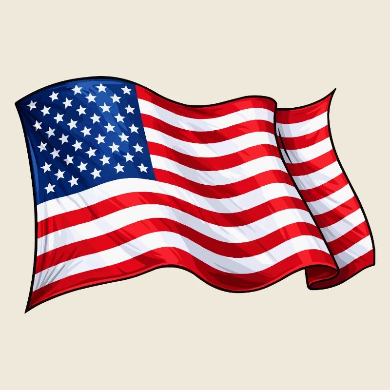 Motif de vague du drapeau américain