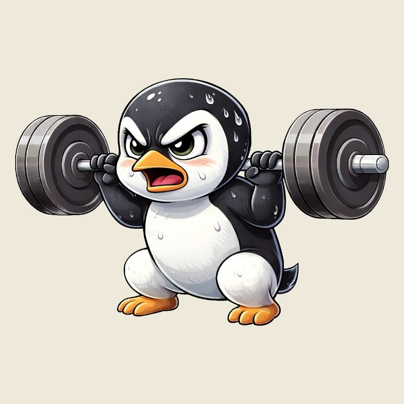 Euphoric Penguin Workout Bodybuilding Krafttra