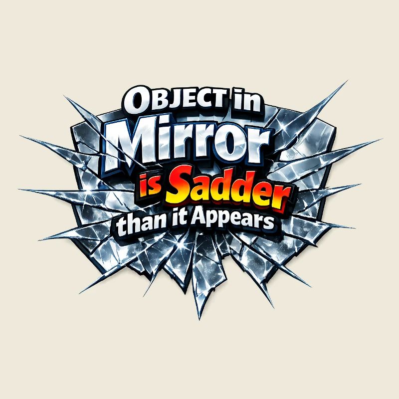 A broken mirror is the sad truth