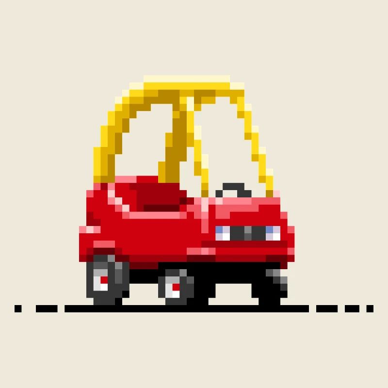 Kinder-Pixel-Auto
