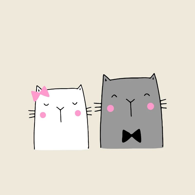 Cats Couple Wedding Gift