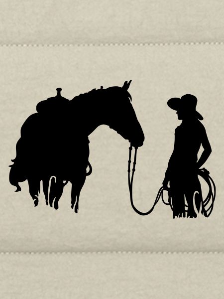 Frau mit Pferd