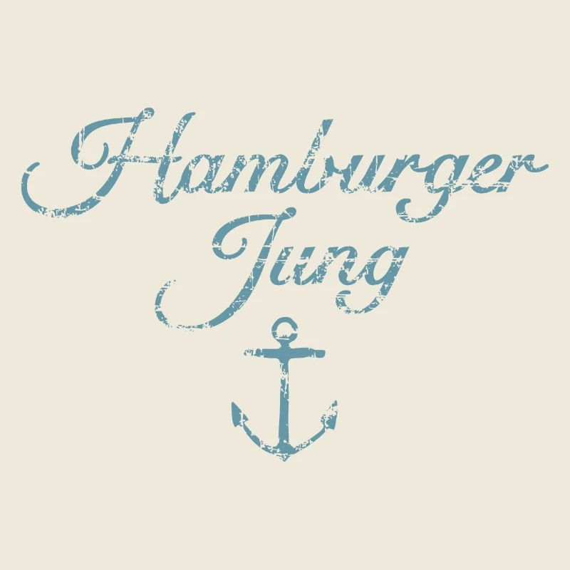 Hamburger Jung (Vintage Hellblau) Hamburg Anker