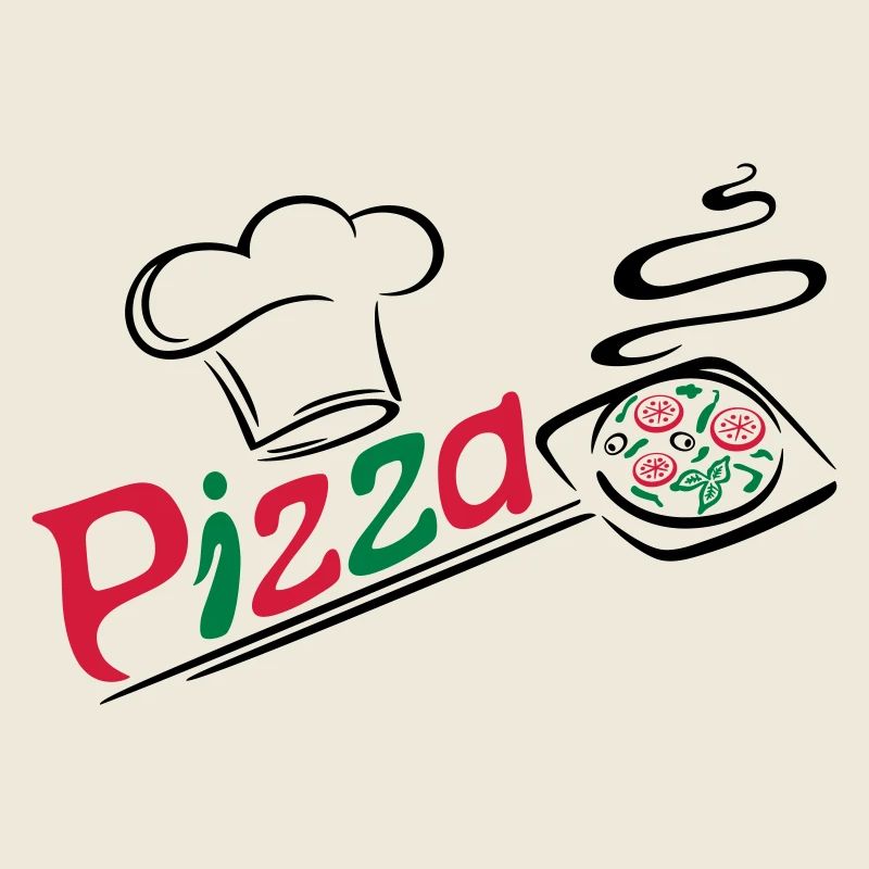 Pizza baker with cooking cap