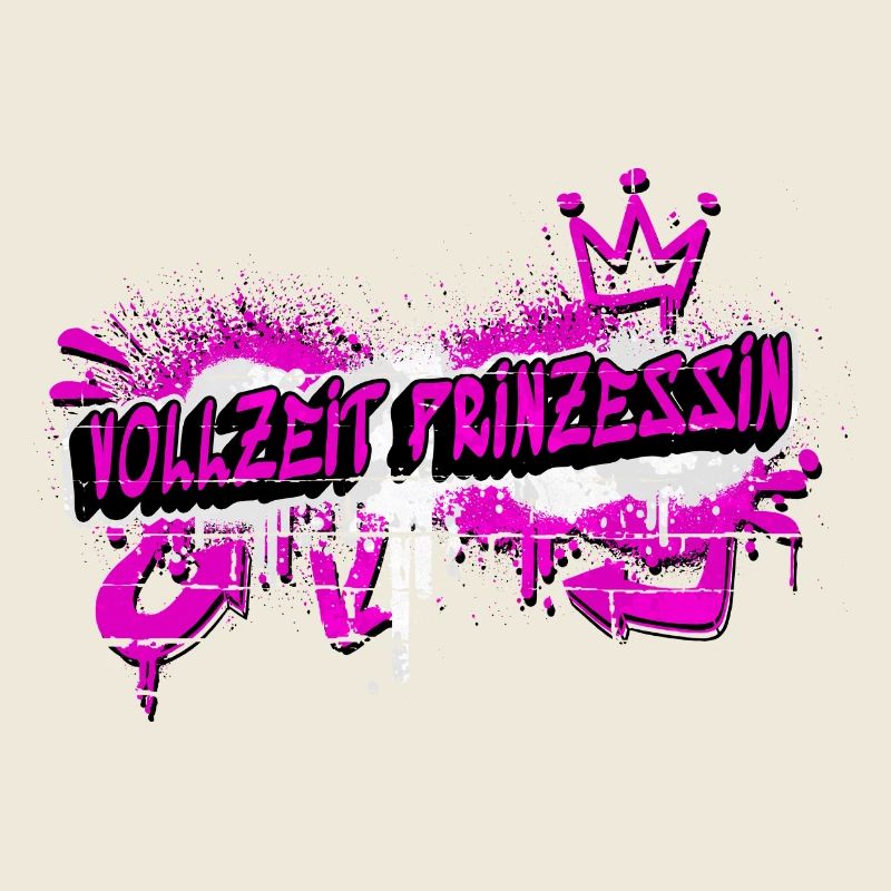 Vollzeit Prinzessin Graffiti Design