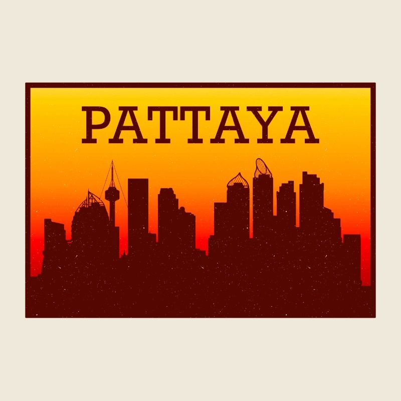 Pattaya Skyline Sonnenuntergang