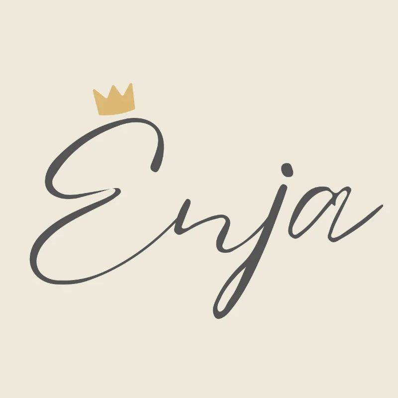 Prinzessin Enja Crown Hemd – Name mit Buchstabe E