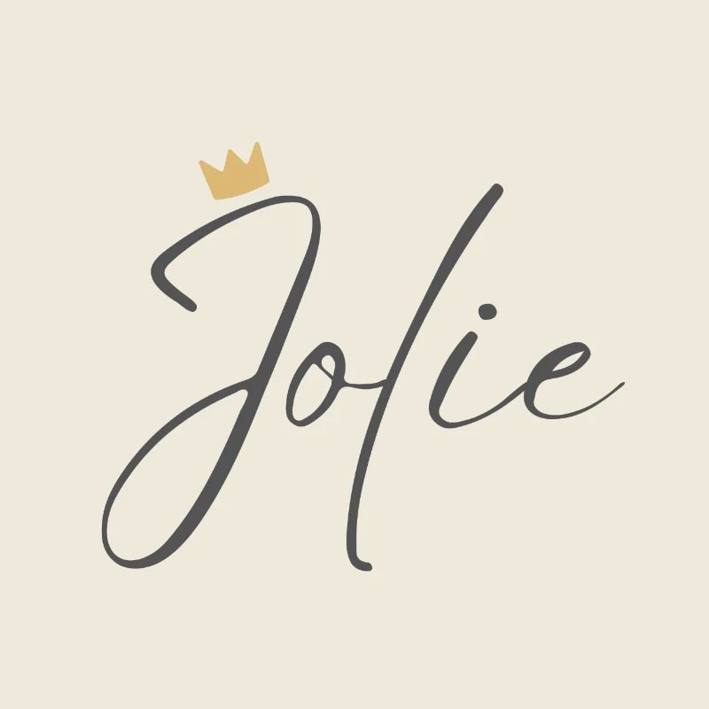 Princess Jolie Crown Hemd – Name mit Buchstabe J