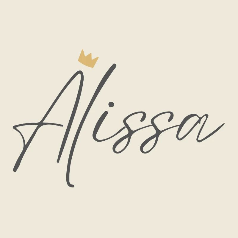 Prinzessin Alissa Crown Hemd – Name mit Buchstabe A