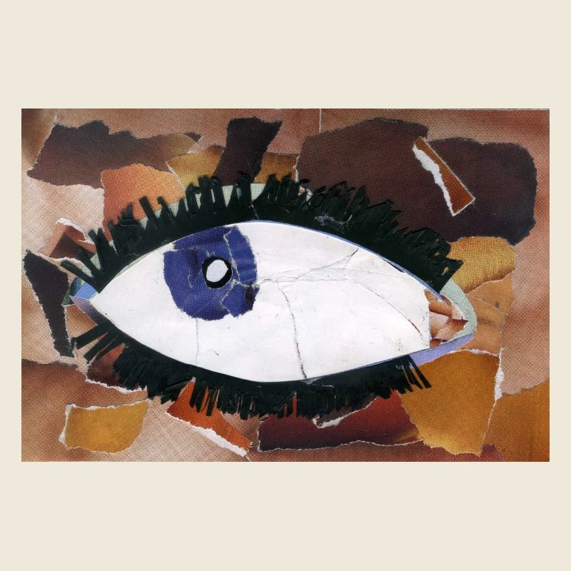 Collage abstrait Art des yeux