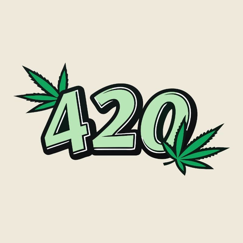 420 Feuille de Cannabis Graphique | Stoner Vibes