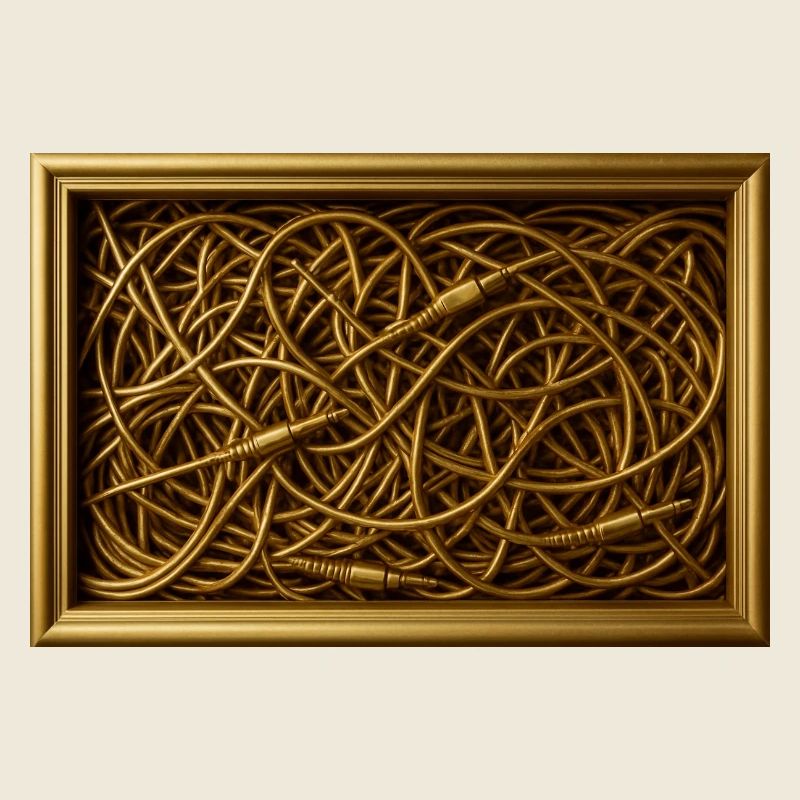 Tourbillons d’or de câbles