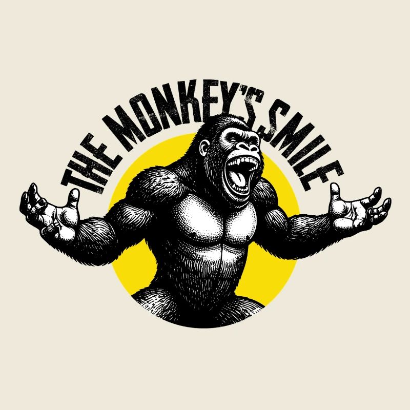 Brüllender Gorilla
