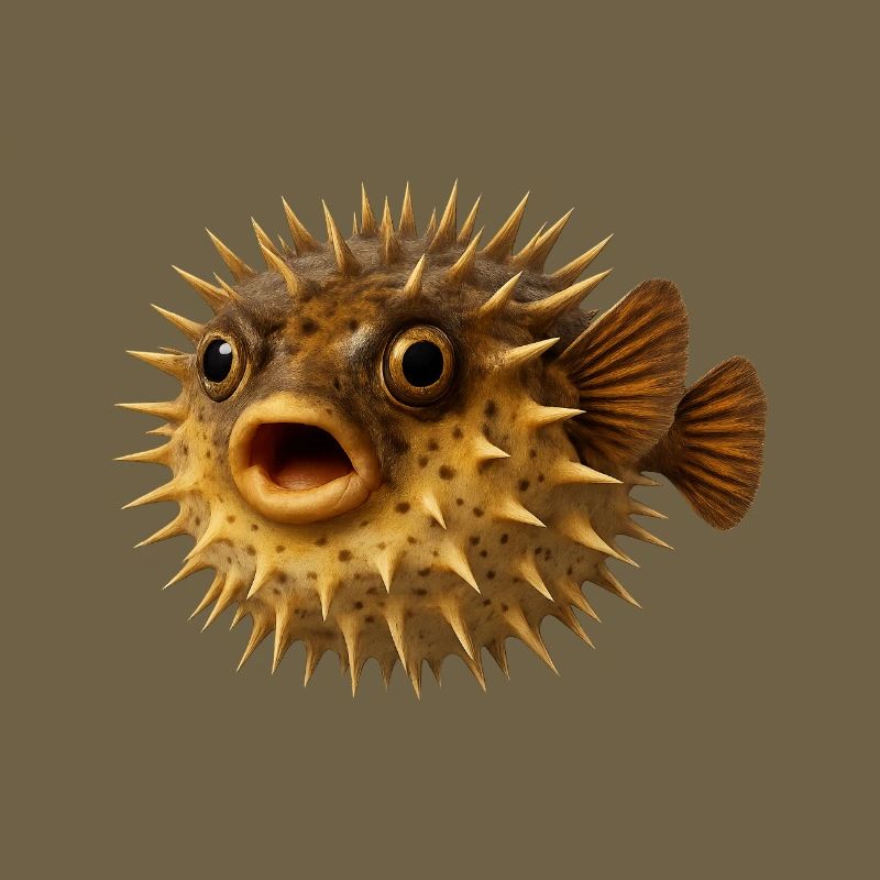 Spiny Fish Underwater Pattern