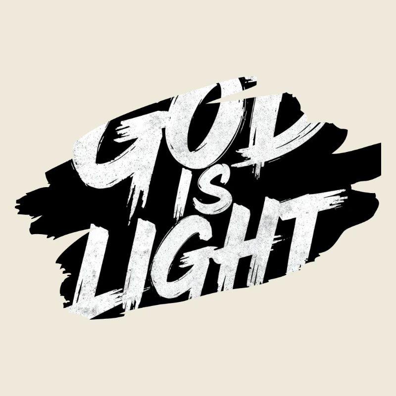 Dieu est Lumière — Typographie Brusque