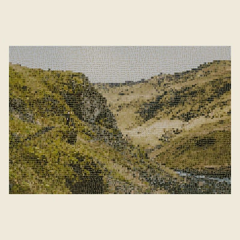Paysage de vallée de la rivière désertique