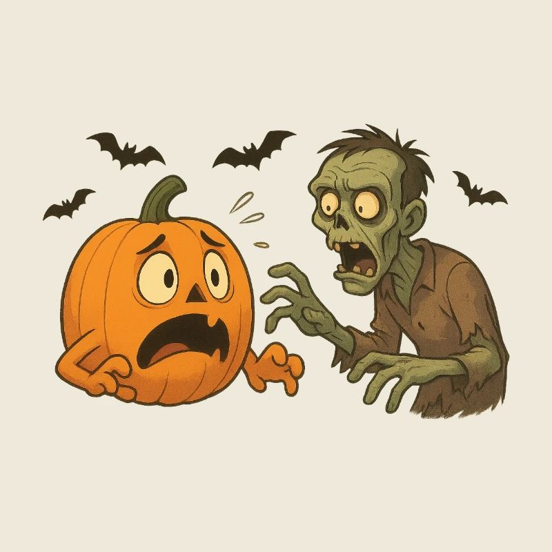 Citrouille panique et zombie