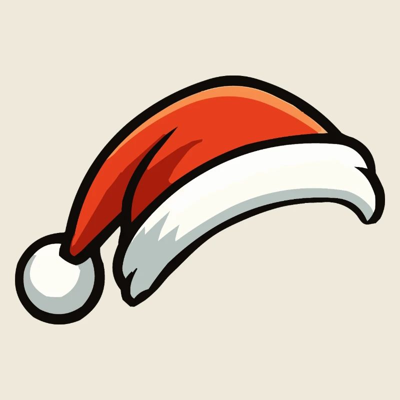 Chapeau de Noël festif dessin animé