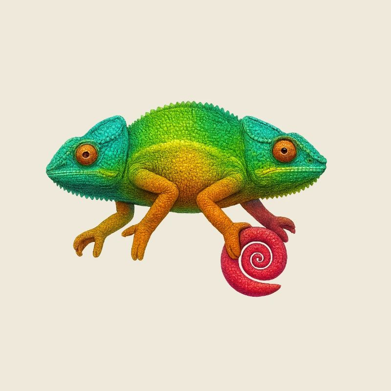 Sucette Caméléon Arc-en-ciel