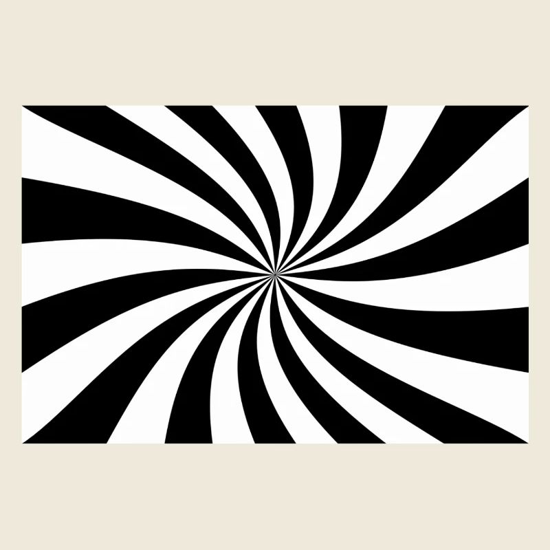 Hypnotic Black and White Spiral