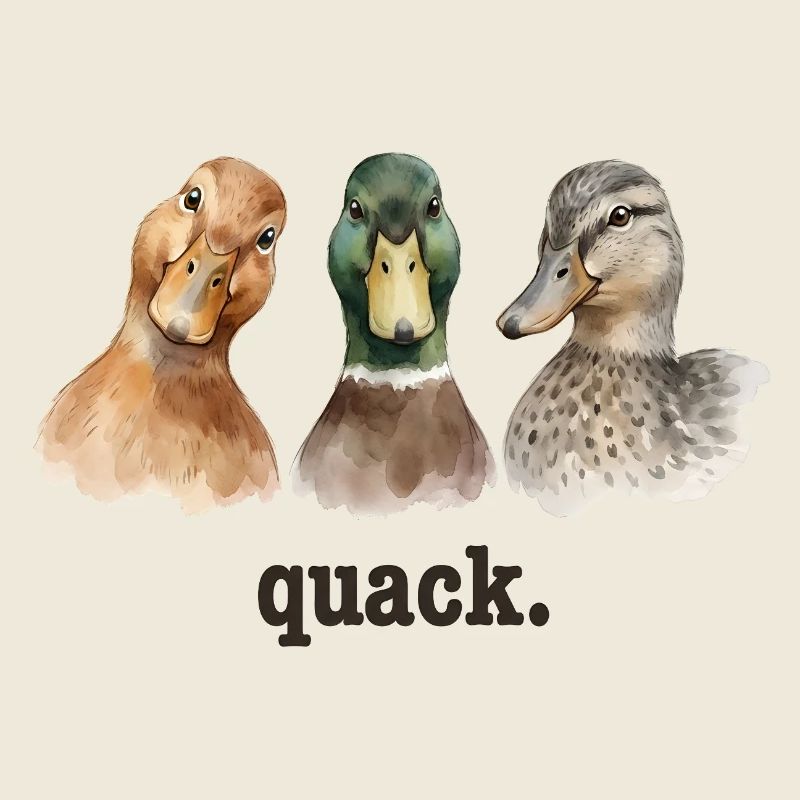 Duck Quacking Funny Duck Lover Croaking