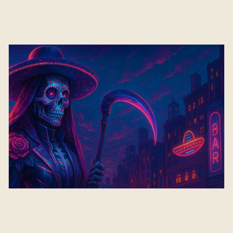 Neon Reaper – Cyberpunk-Tod