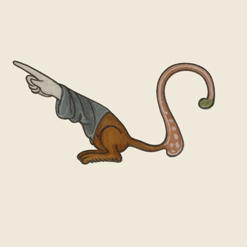 Mittelalterlicher Zeigefinger – MARGINALIA
