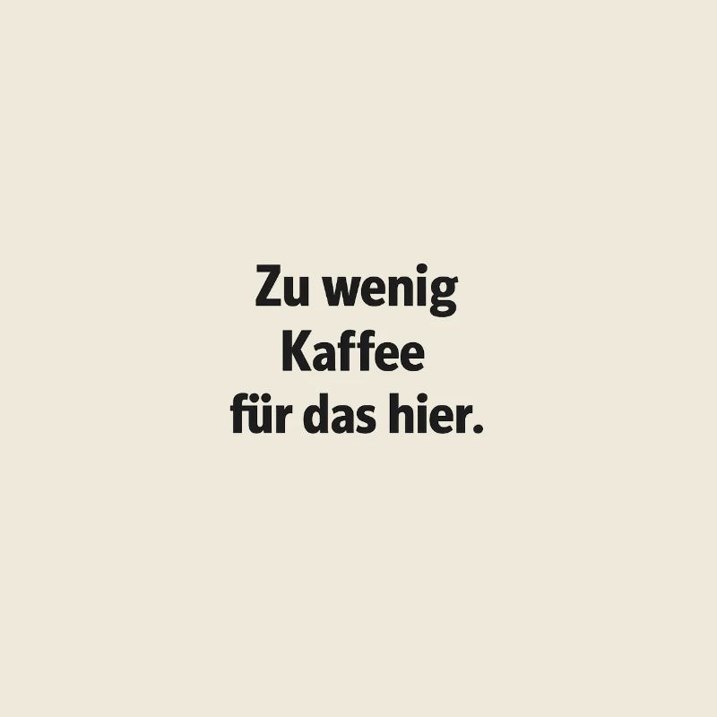 Trop peu de café pour ça