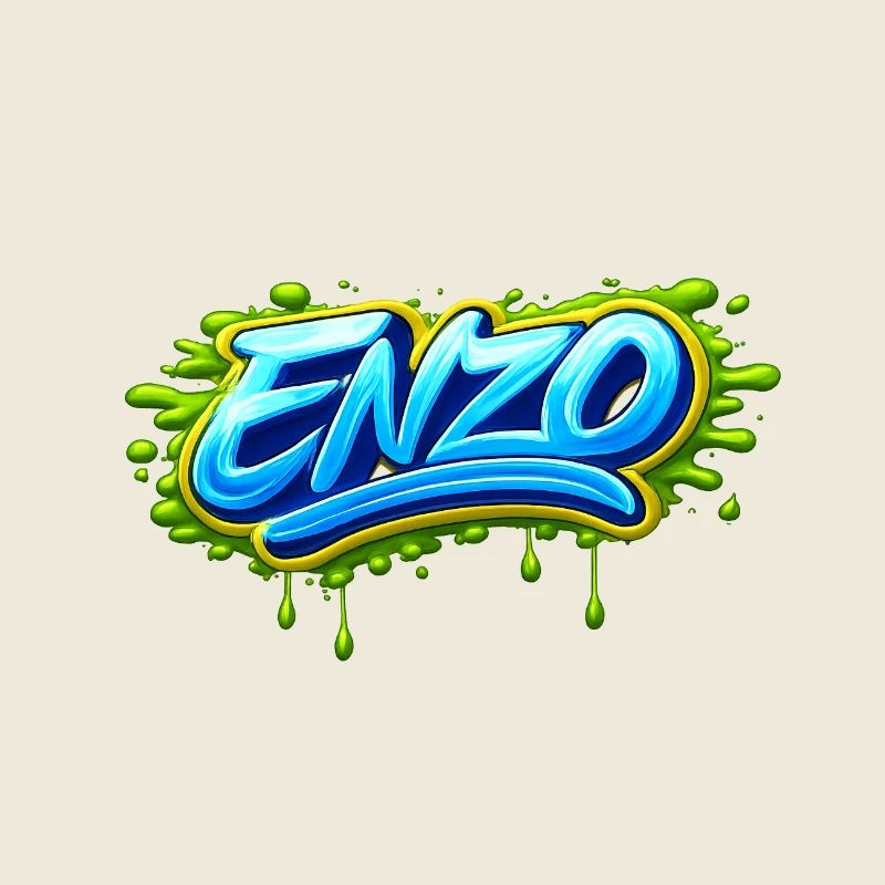 GRAFFITI NAME ENZO FOR  PERFECT GIFT PRINTABLE 