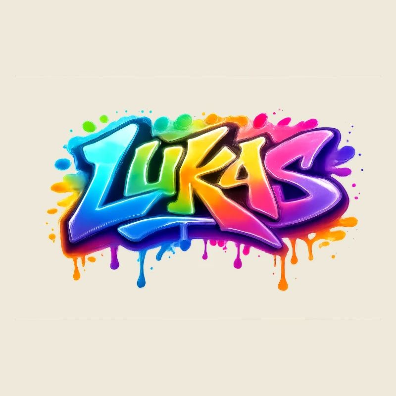 LUKAS GRAFFITI NAME FOR PERFECT GIFT PRINTABLE