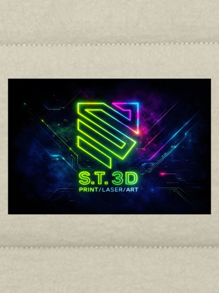 S.T.3D Neon Laser Art