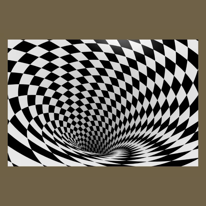 Hypnotic black and white vortex