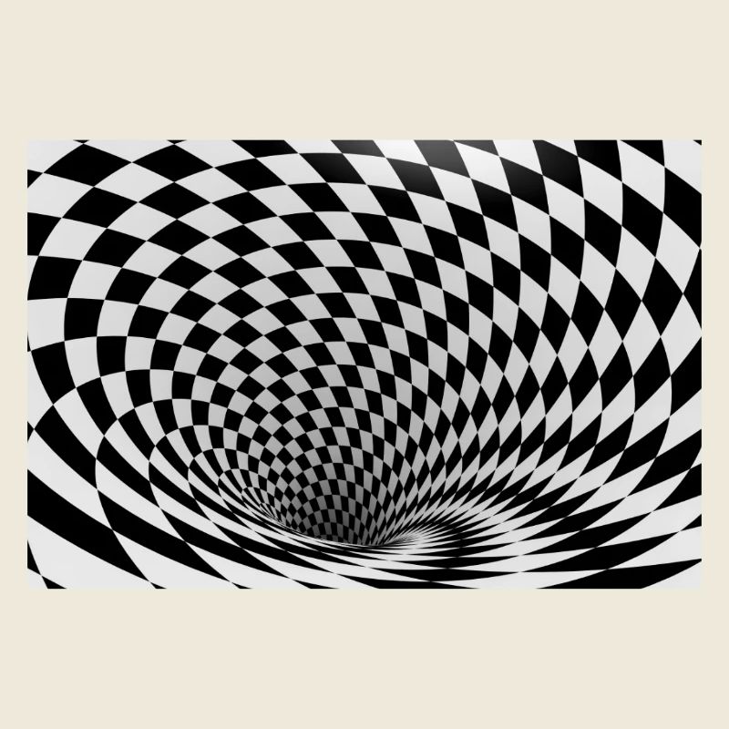 Vortex noir et blanc hypnotique