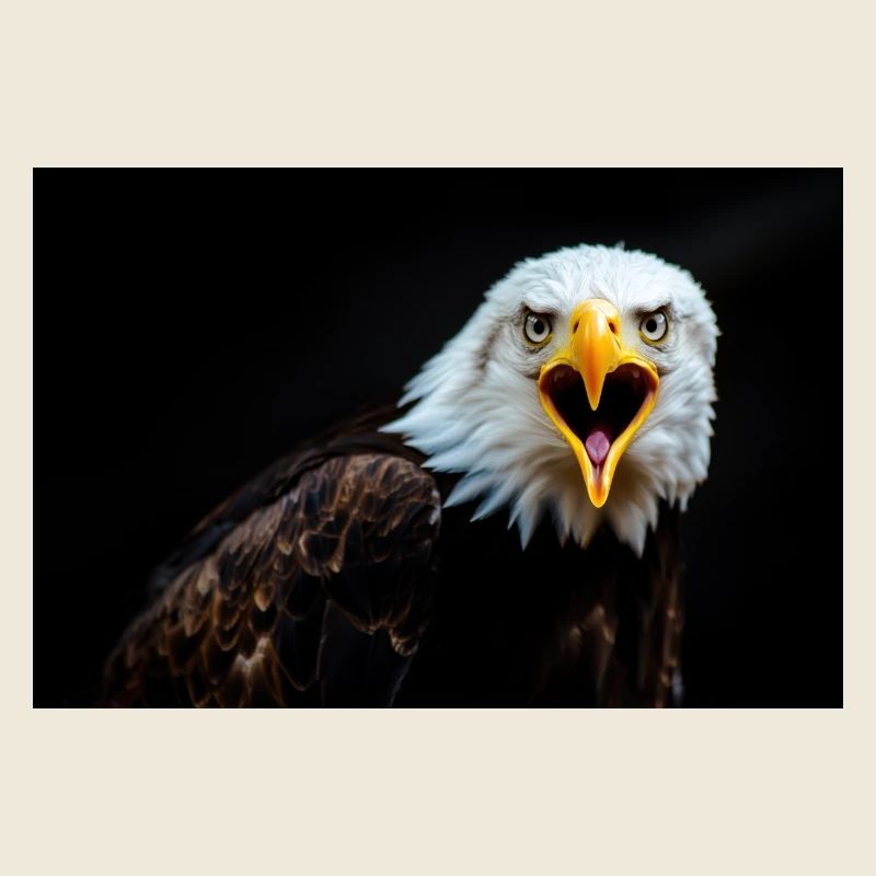 Wütender Adler Blick