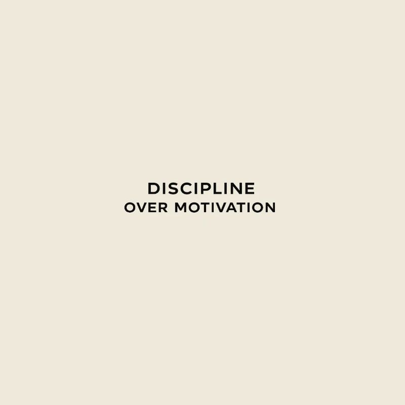 Disziplin vor Motivation