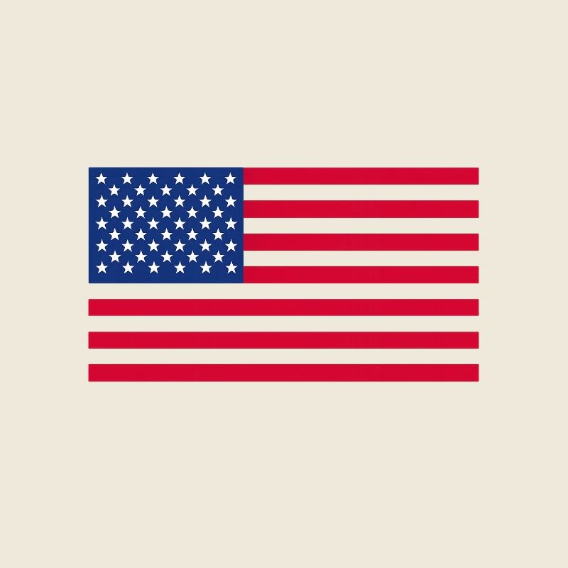 Drapeau Américain Minimaliste