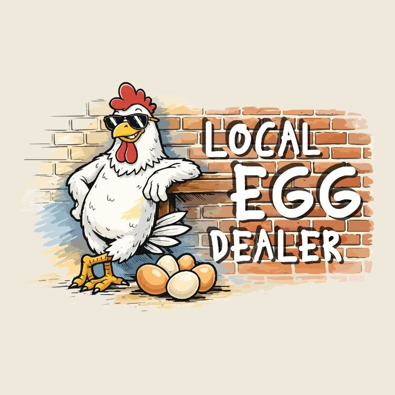 Local Egg Dealer – Funny Chicken Saying