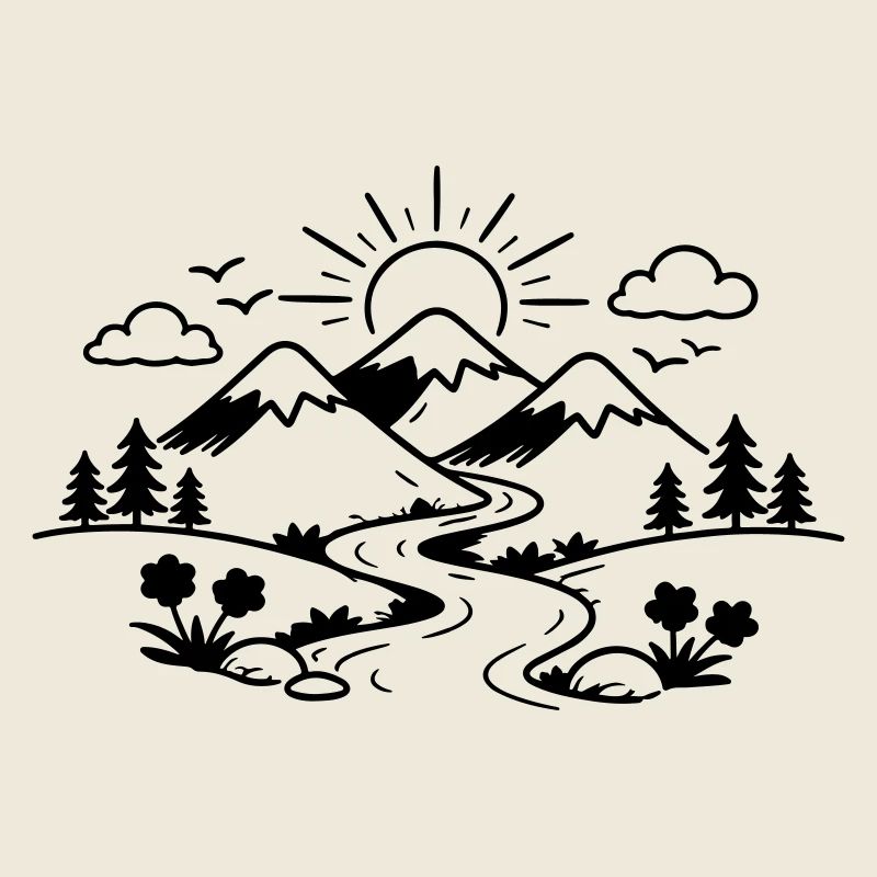 Berge Landschaft