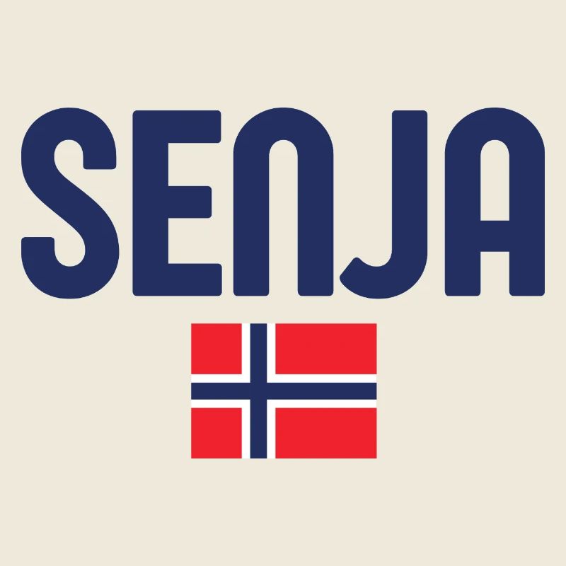 Senja Nordic Flag Typography