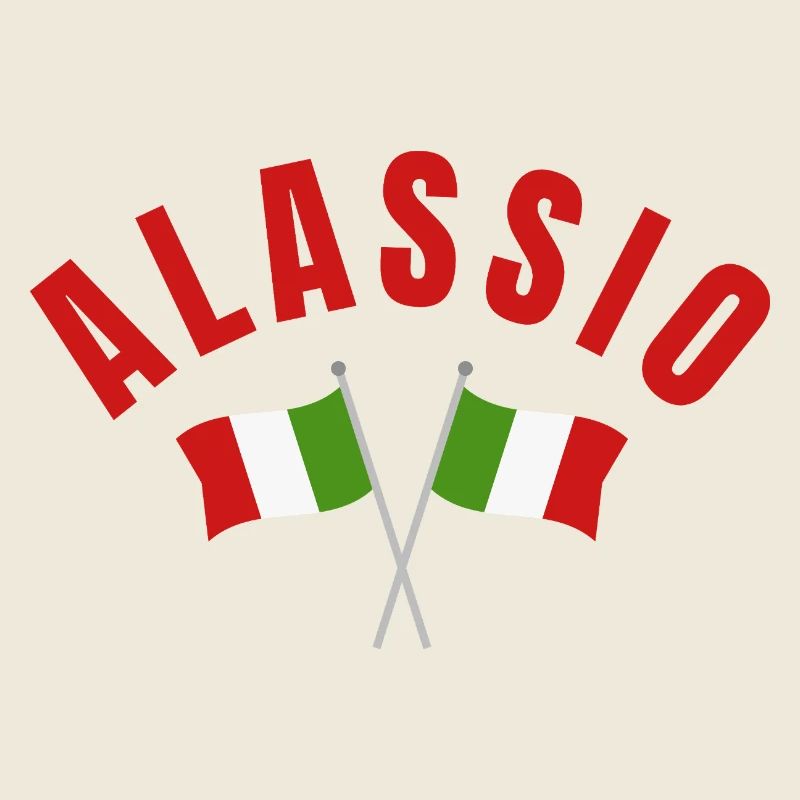 Alassio Italy Flags