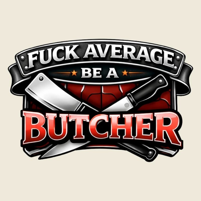 Metzger Shirt – Fuck Average Be A Butcher