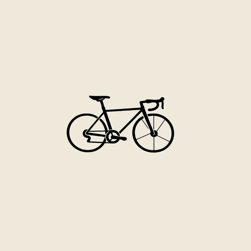 Conception de la ligne de silhouette de vélo