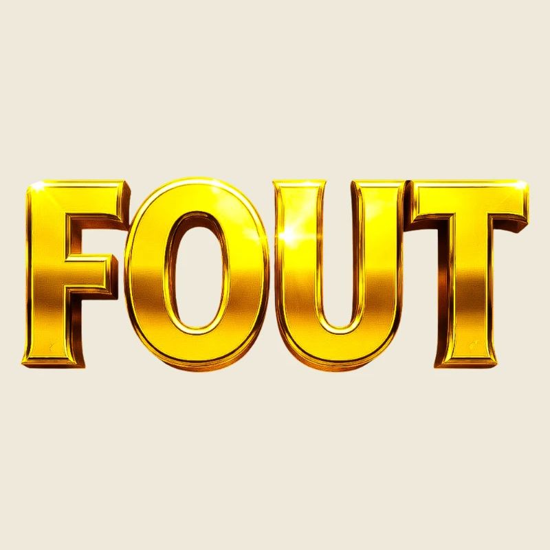 Golden Error Typografie